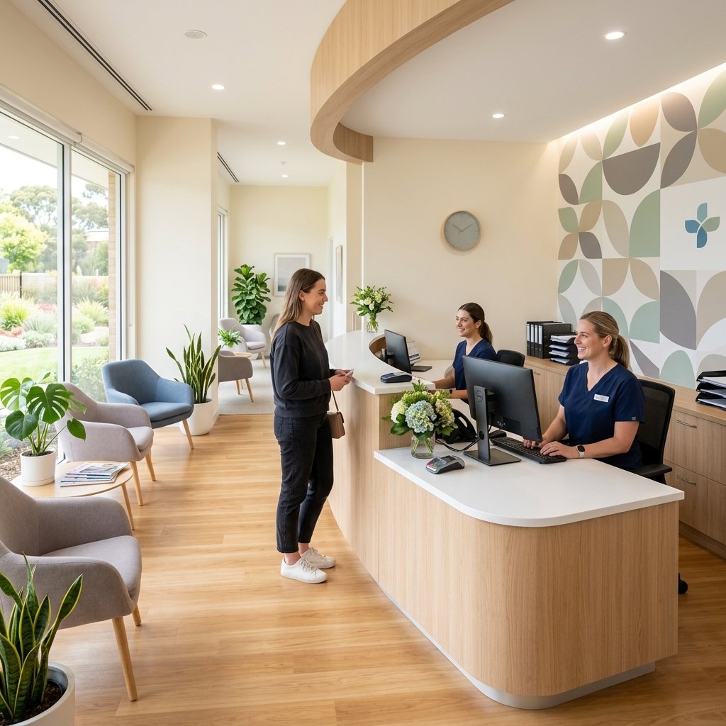 Clinic homepage doctor profile and booking form
