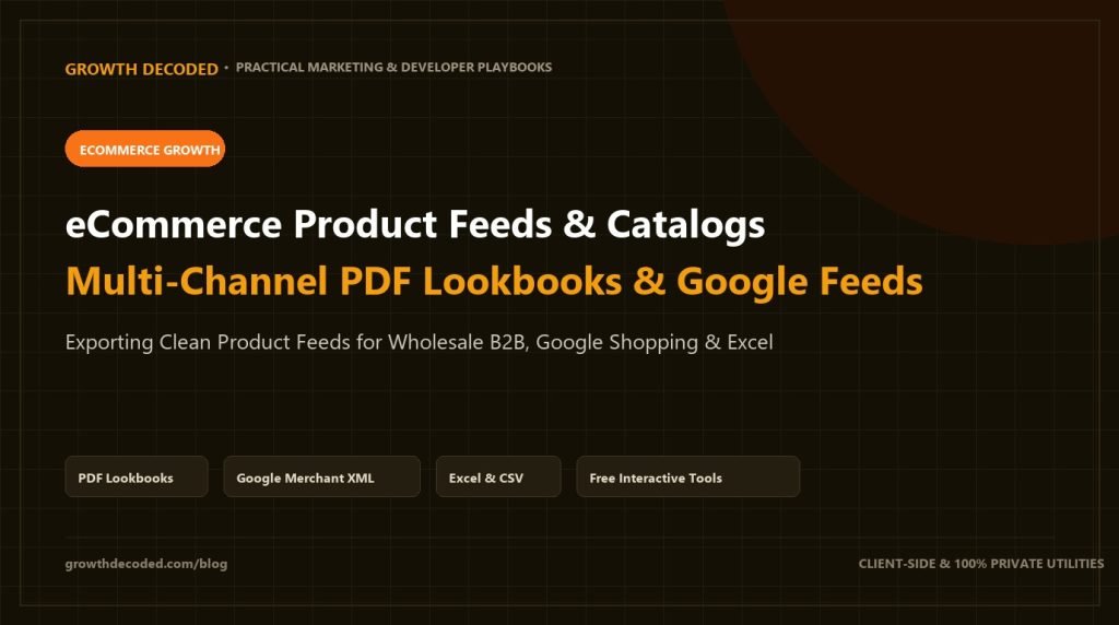 eCommerce Product Feeds & Catalogs Guide Cover Graphic