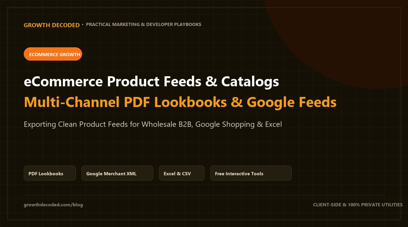 eCommerce Product Feeds & Lookbooks: How to Export Catalogs to Google Shopping, Excel & PDF