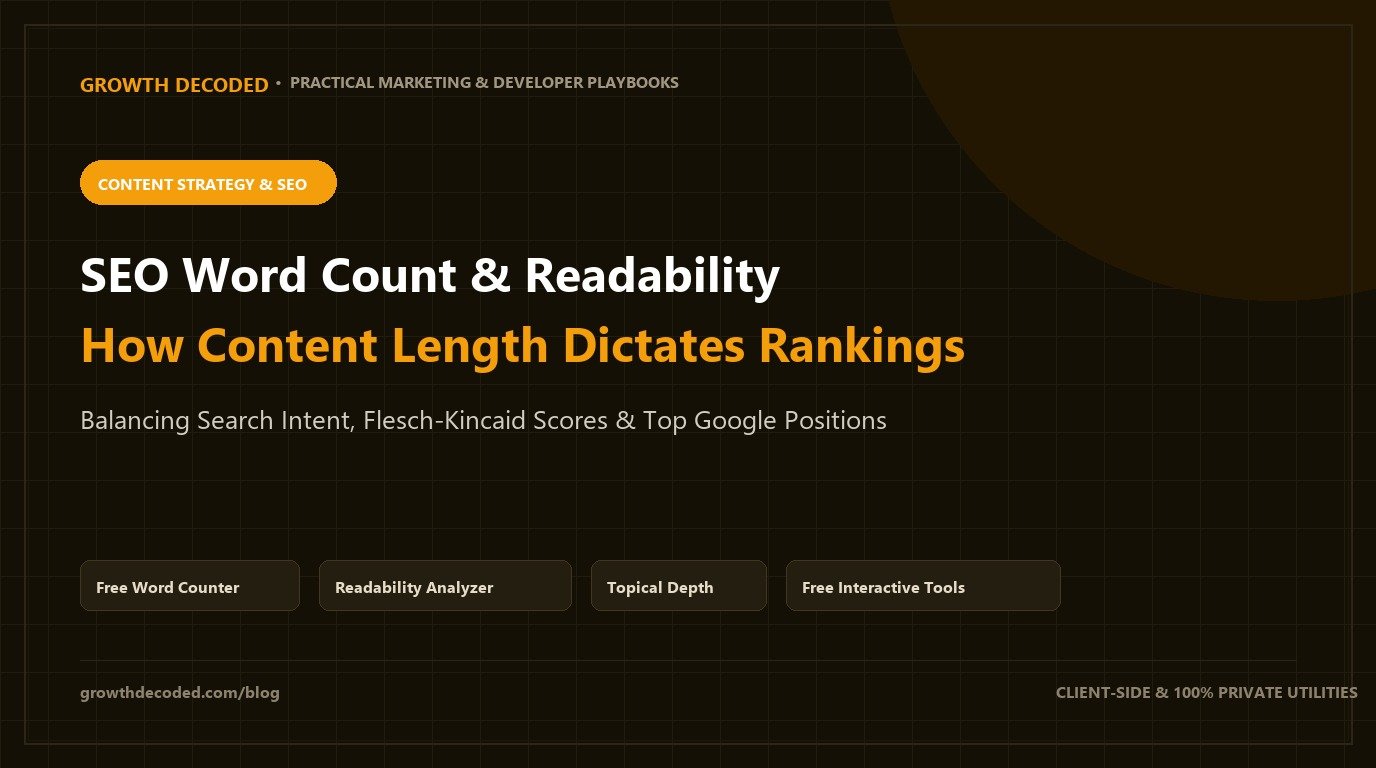 SEO Word Count & Readability: How Content Length Actually Dictates Google Rankings